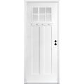 Codel Doors 32" x 96" Primed White Shaker Exterior Fiberglass Door 2880LHISPSFHER3066C691626DM